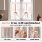 📢📢50 % RABATT !! ⏰Broderad blommig knytbar skir gardin