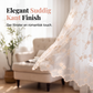 📢📢50 % RABATT !! ⏰Broderad blommig knytbar skir gardin