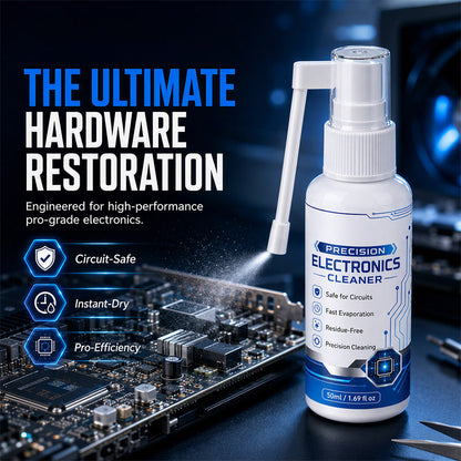 ⚡ 50 % RABATT NU! 🧼 Snabbtorkande Rengöringsspray för Elektronisk Precisionsutrustning – Tar Bort Damm & Smuts ✨