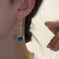 💎 50 % RABATT NU! ✨ Eleganta örhängen med syntetiska ädelstenar i form av blå hjärtan – romantiska, mångsidiga & perfekt present till henne 💙