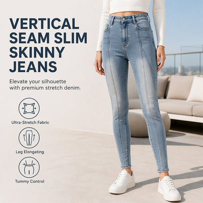 🔥🎁Nyhet 50 % RABATT🔥👖 Dam Högmidjade Jeans – Figursmickrande Stretch-Jeans med Bekväm Passform för Vardag och Fritid