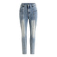 🔥🎁Nyhet 50 % RABATT🔥👖 Dam Högmidjade Jeans – Figursmickrande Stretch-Jeans med Bekväm Passform för Vardag och Fritid