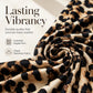 🎁Nyheter – 50 % rabatt💥Damtröja i stora storlekar med leopardmönster och V-ringning