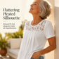 ✨Supererbjudande – 50 % rabatt! ✨Elegant T-shirt med spets vid halsen