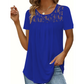 ✨Supererbjudande – 50 % rabatt! ✨Elegant T-shirt med spets vid halsen