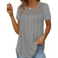 ✨Supererbjudande – 50 % rabatt! ✨Elegant T-shirt med spets vid halsen