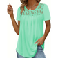 ✨Supererbjudande – 50 % rabatt! ✨Elegant T-shirt med spets vid halsen
