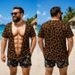🔥🎁Nyhet 50 % RABATT🔥Herr-T-shirt med roligt muskelmotiv i 3D-tryck