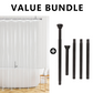 🔥🎁Nyhet 50 % RABATT🔥Vattentät duschdraperi med magneter och krokar i nederkanten