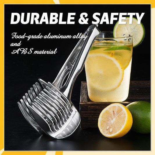 🍋50 % RABATT JUST NU! Kreativt skärverktyg för köket, handhållen skärare i livsmedelsgodkänd aluminiumlegering, snabbskärare för citron, tomat, lök och mjuka frukter och grönsaker
