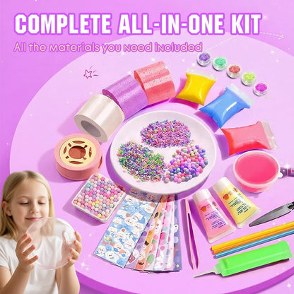 🔥🎁Nyhet 50 % RABATT🔥🎁 KREATIVITETSDEAL – Skapa klämbara bubblor, kuber och roliga former med allt i ett kit – DIY nanotejp-pyssel för barn