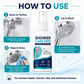 🧼 50% RABATT NU! Snabbverkande kalkborttagningsspray för duschen – löser upp kalk, återställer glans & förbättrar vattenflödet – perfekt för badrummet 🚿✨