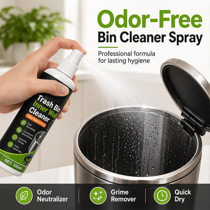 🛒🎁Köp 2 få 1 gratis🔥🗑️Kraftfull rengöringsspray för sopkorgar – Tar bort dålig lukt, rengör insidan och ger fräschare miljö i hemmet ✨
