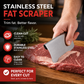 🛒Köp 2, få 1 gratis! 🥩Ergonomiskt böjd köttskrapa – Bättre kontroll, förenklar köttberedning för kök och grill ✨