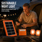 Portable Solar Power System with 2 LED Lights