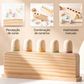 🌈🎁 NYHET – 50 % RABATT 🧸 Tidsbegränsat erbjudande – Färgglad pop-up-leksak i trä | Interaktiv pedagogisk Montessori-leksak för småbarn och förskolebarn 🎨✨
