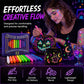 🌈 50 % RABATT NU! 🖊️ Glow Party-tatueringspennor – UV-lysande, hudvänliga & perfekta för fest och kreativ lek ✨