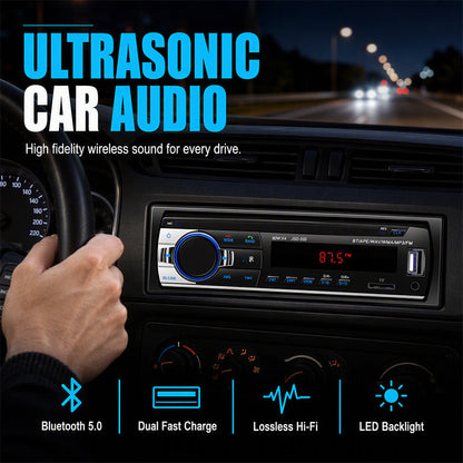 🔥🎁Nyhet 50 % RABATT🔥Bluetooth-bilradio