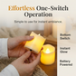 🕯️ 50 % RABATT NU! 🎄 Elektronisk ljusstake med svängbar LED-låga – skapar mysig & romantisk atmosfär – perfekt för middagar, fester och lugna kvällar ✨