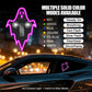 Solcellsdriven billampa med spökmotiv och rörelsesensor