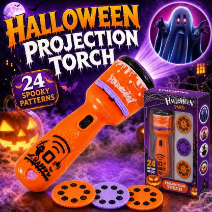 🔥🎁Köp 1, få 1 gratis🔥Leksaksficklampa för barn med jul- och halloween-projektioner