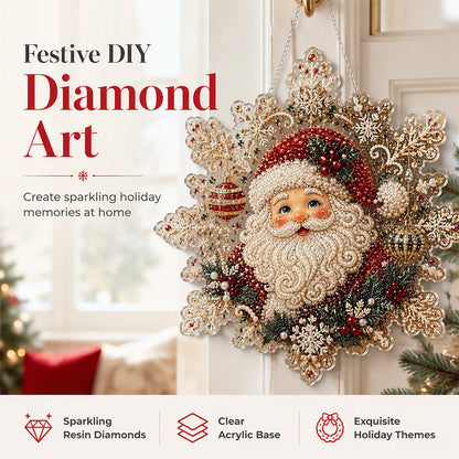 🔥🎁 NYHET – 50 % RABATT Jul-kit för Diamond Art-tavla att hänga upp
