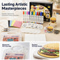 🔥🎁Nyhet 50 % RABATT🔥🎨 KREATIV DEAL – Måla, forma och skapa var som helst med allt samlat i en bärbar väska – Portabelt konstkit med texturerad skumeffekt