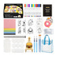 🔥🎁Nyhet 50 % RABATT🔥🎨 KREATIV DEAL – Måla, forma och skapa var som helst med allt samlat i en bärbar väska – Portabelt konstkit med texturerad skumeffekt