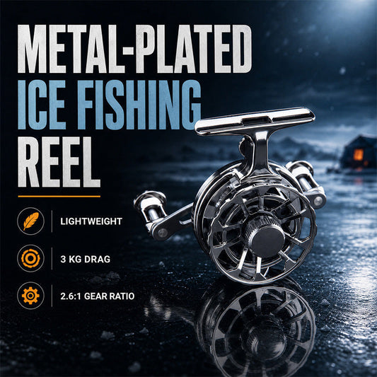 🔥🎁Nyhet 50 % RABATT🔥🎣 Lätt fiskerulle i metall med dubbla vevar – smidig funktion, robust konstruktion och perfekt balans för alla sportfiskare ✨