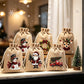 🎄🔥🎁Köp 1 få 1 gratis🔥🎁 Julklappspåsar med dragsko – festliga tomte- & renmotiv, dubbel dragsko & hållbart tyg – julglädje i varje gåva ✨