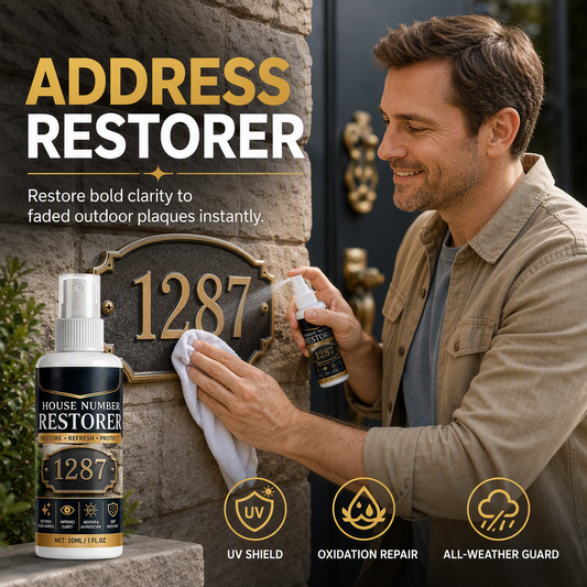 🔥🎁Köp 1, få 1 gratis🔥🔥Rengöringsspray för husnummer utomhus