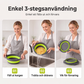 🧺 50 % RABATT NU! 🍽️ 3-delat hopfällbart durkslagsset – med avrinningsbas, platsbesparande & mångsidigt – perfekt för köket 🏠