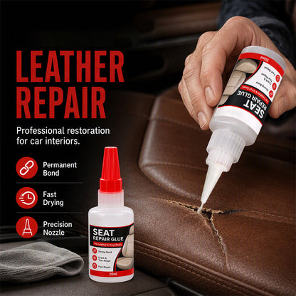 🚗🔥Köp 2 få 1 gratis🔥✨ Snabbtorkande reparationslim för läder & bilsäten – precisionsapplicering, osynliga reparationer & universell användning – perfekt för bilinteriörer, möbler och skor 🛋️🔧