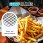 🍟 50 % rabatt! 🔪 Pommes frites-skärare 4-i-1 – Mångsidig och enkel att använda ✨