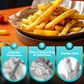 🍟 50 % rabatt! 🔪 Pommes frites-skärare 4-i-1 – Mångsidig och enkel att använda ✨