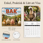 🔥🎁Köp 2 få 1 gratis🔥Rolig väggkalender med djurkulor