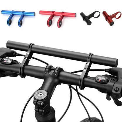 🚴🎁Köp 2 få 1 gratis🔥🔧 Multifunktionellt cykelförlängningsfäste – aluminiumlegering, utökat utrymme & enkel installation – perfekt för lampor, GPS och telefoner 📱