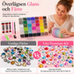🔥🎁Nyhet 50 % RABATT🔥AB-färgade Jelly Flatback-hartspärlstenar-set med förvaringslåda, lim och verktyg för DIY-nagelkonst, kläder och dekoration av mobilfodral