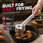 🍳 50% RABATT NU! 2-i-1 Oil Filter Tongs i rostfritt stål – oljeavrinning, säkert grepp & mindre kladd – perfekt för fritering och servering ✨