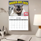 Rolig kalender med irriterade katter
