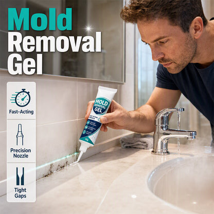 🧴🎁Köp 1 få 1 gratis🔥 Ta itu med mögelfläckar där de uppstår – kraftfull mögelborttagningsgel för badrum, kök och fogar