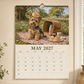🔥🎁Nyhet 50 % RABATT🔥Väggkalender med Yorkshire Terrier 2027