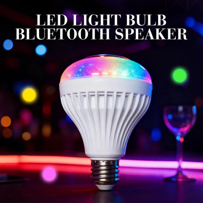 🔥🎁Köp 2 få 1 gratis🔥💡 TECH DEAL – Kombinera musik och stämningsljus i samma lampa med Bluetooth och 12 RGB-färger – Smart E27-lampa med högtalare