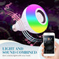 🔥🎁Köp 2 få 1 gratis🔥💡 TECH DEAL – Kombinera musik och stämningsljus i samma lampa med Bluetooth och 12 RGB-färger – Smart E27-lampa med högtalare