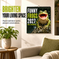 🔥🎁Köp 2 få 1 gratis🔥🐸Vandkalender ”Funny Frogs 2027” – Söt och rolig grodkalender, originell present med amfibietema, inredning med natur- och djurmotiv