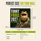 🔥🎁Köp 2 få 1 gratis🔥🐸Vandkalender ”Funny Frogs 2027” – Söt och rolig grodkalender, originell present med amfibietema, inredning med natur- och djurmotiv