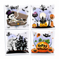 🔥🎁Köp 2 få 1 gratis🔥Självhäftande godispåsar för Halloween – för förpackning av kakor