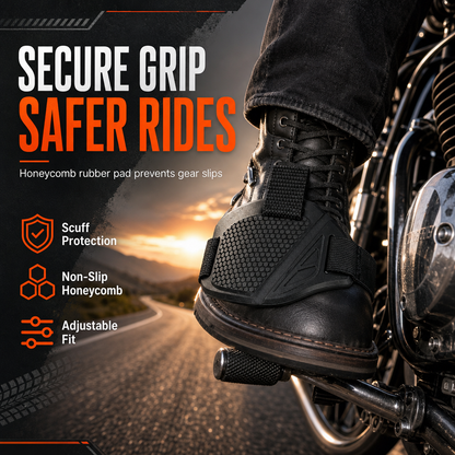 🔥🎁Köp 1 få 1 gratis🔥🏍️ MC-DEAL – Skydda skor och stövlar från märken samtidigt som du får bättre grepp vid växling – Växelpedalskydd för motorcykel