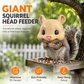 3D Printed Giant Squirrel Head Squirrel Feeder Toy