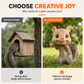 3D Printed Giant Squirrel Head Squirrel Feeder Toy
